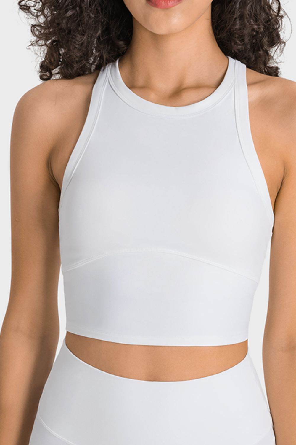 Millennia Racerback Cropped Sports Tank - Selvanelle