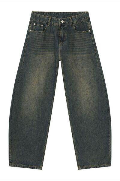 Wide Leg Jeans with Pockets for Comfortable Everyday Style - Selvanelle