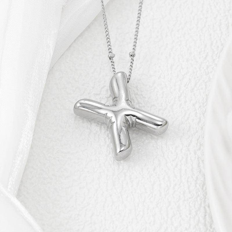 Copper Bubble Letter Pendant Necklace for Stylish Personalization - Selvanelle