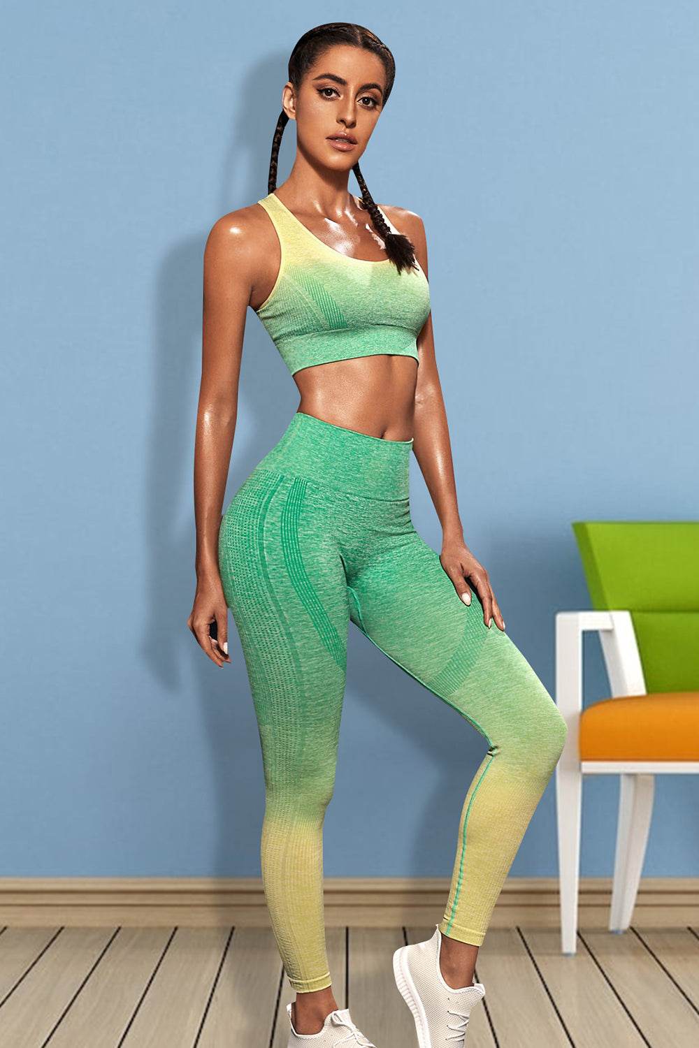 Gradient Sports Tank and Leggings Set - Selvanelle