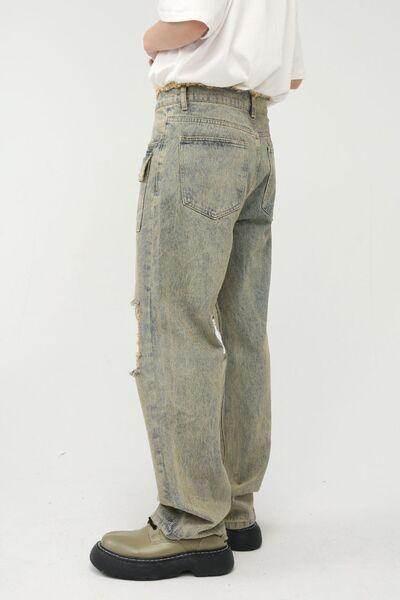 Raw Hem Distressed Jeans for Trendy Stylish Outfits - Selvanelle