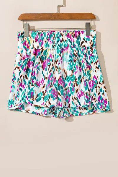Stylish Printed High Waist Shorts for Comfortable Wear - Selvanelle