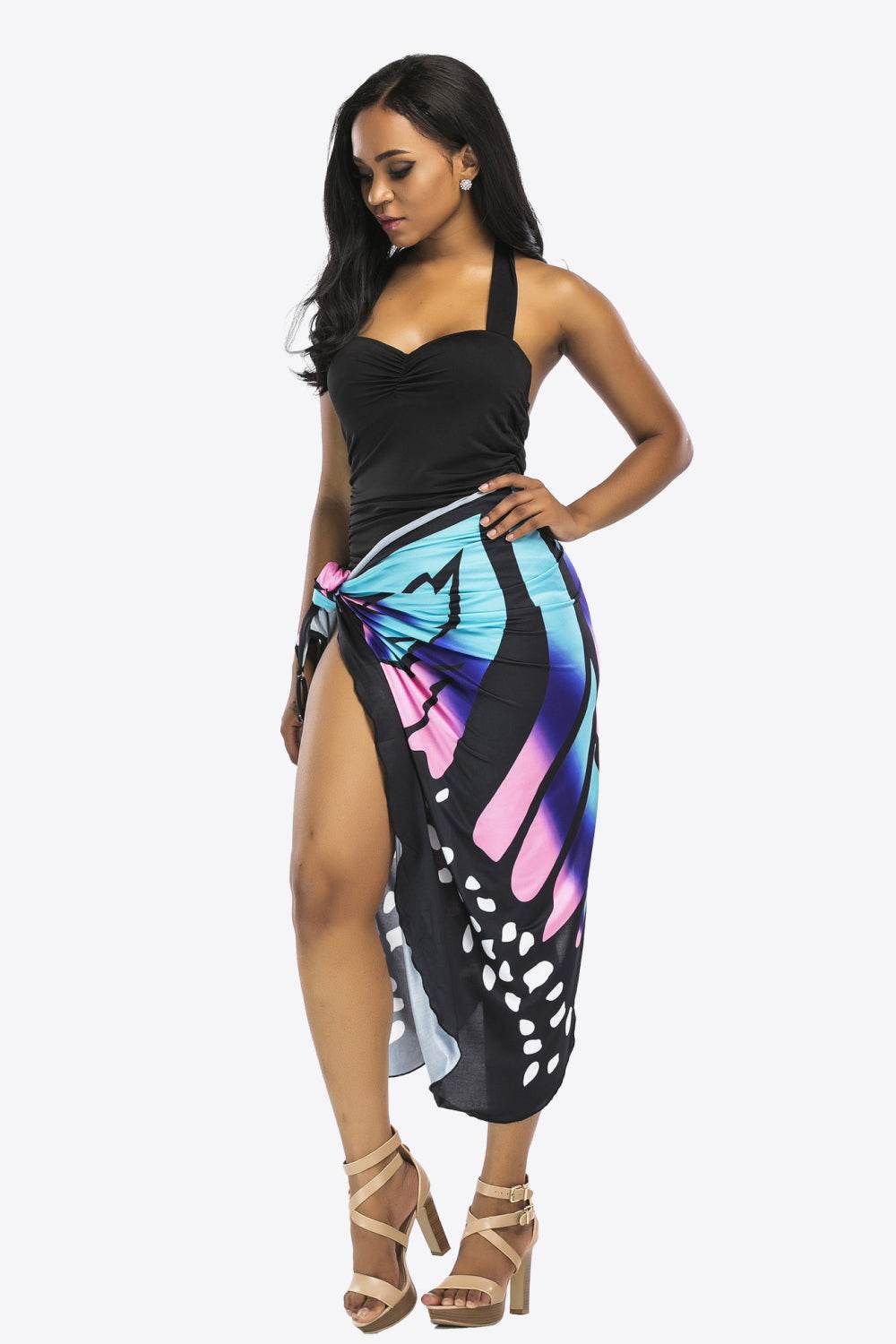 Butterfly Spaghetti Strap Cover Up - Selvanelle