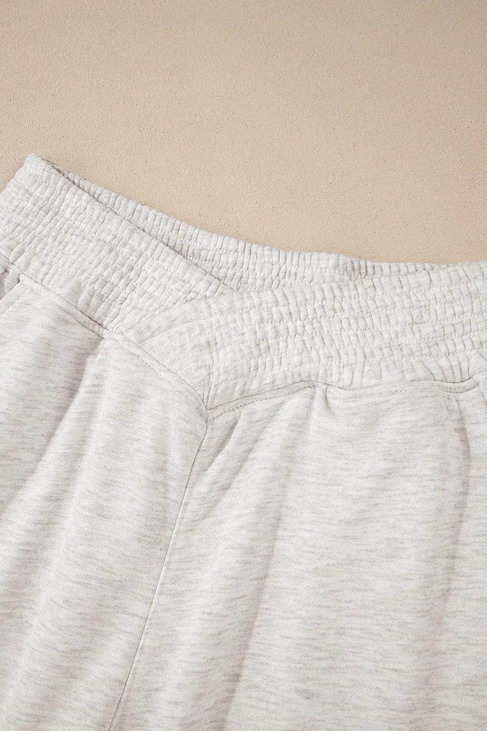 Elastic Waist Active Pants with Pockets for Women - Selvanelle