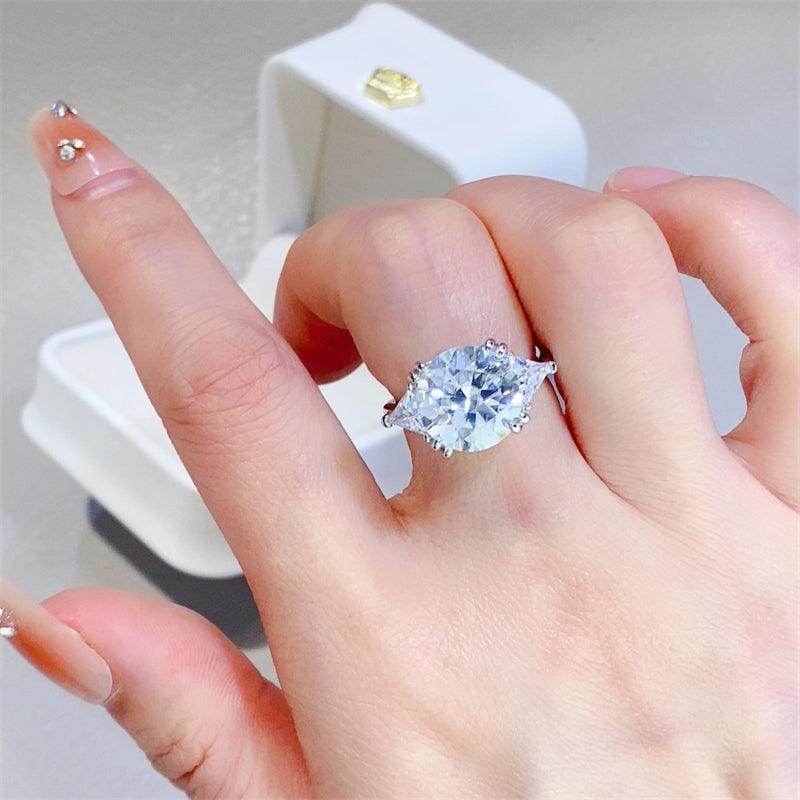 5 Carat Moissanite 925 Sterling Silver Ring for Women - Selvanelle