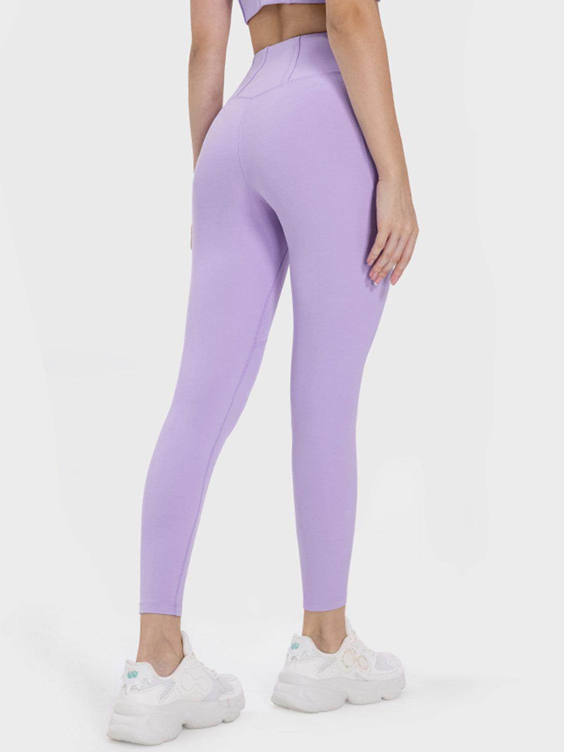 Millennia Pocketed High Waist Active Leggings for Women - Selvanelle