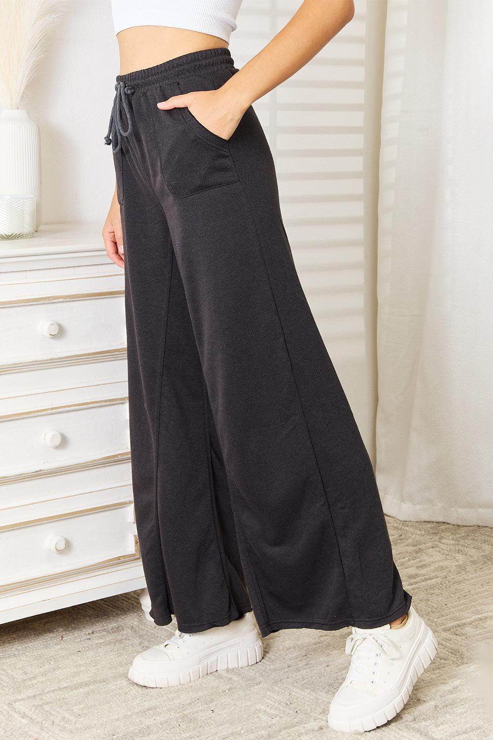 Basic Bae Wide Leg Pocketed Pants for Stylish Comfort - Selvanelle