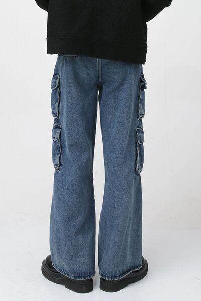Jeans With Cargo Pockets for Style and Comfort - Selvanelle