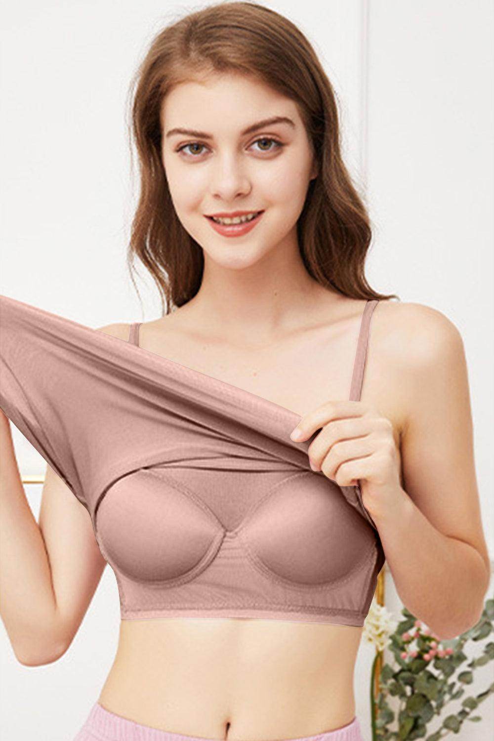 Scoop Neck Cami with Bra for Comfortable Everyday Wear - Selvanelle