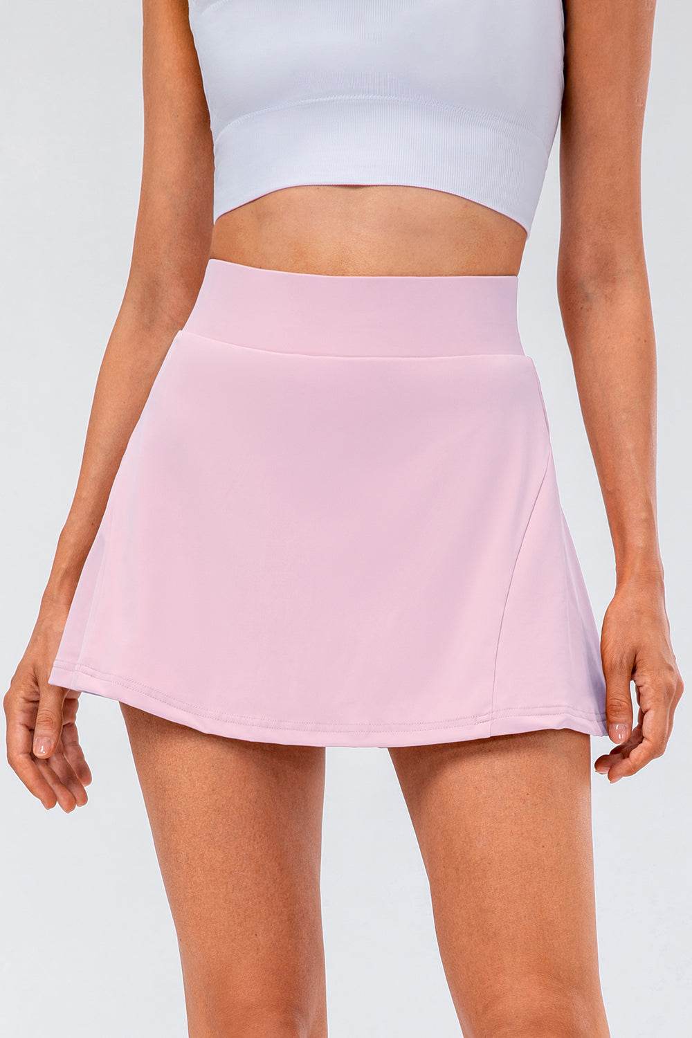 High Waist Pleated Active Skirt - Selvanelle