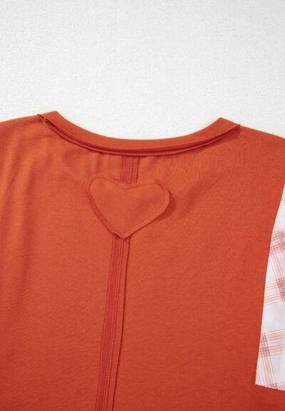 Printed Round Neck Balloon Sleeve Blouse for Women - Selvanelle