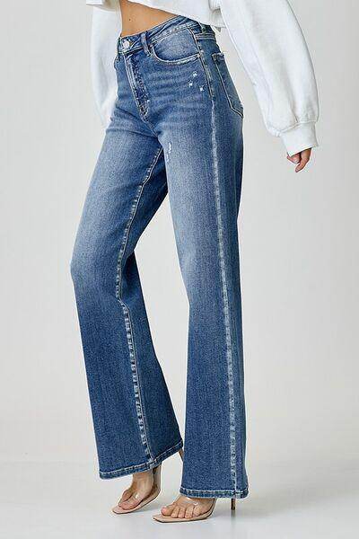 RISEN High Waist Jeans with Pockets for Stylish Comfort - Selvanelle