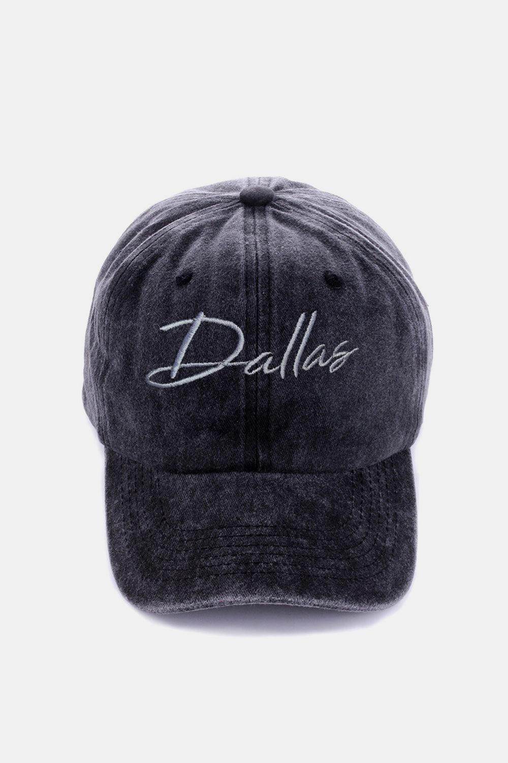 Zenana Washed DALLAS Embroidered Baseball Cap for Style - Selvanelle