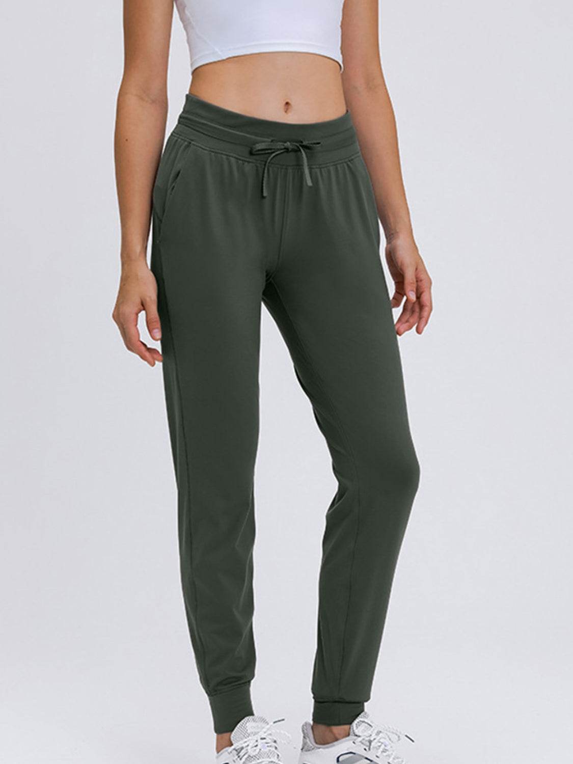 Millennia Double Take Tied Joggers with Pockets - Selvanelle