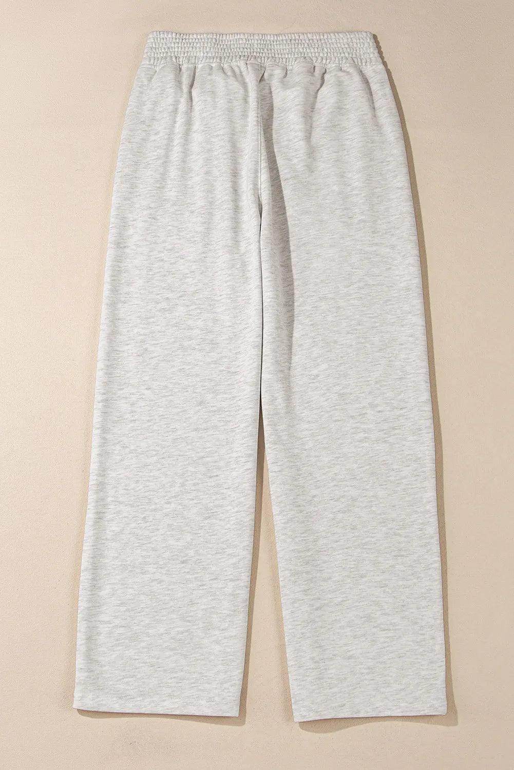 Elastic Waist Active Pants with Pockets for Women - Selvanelle