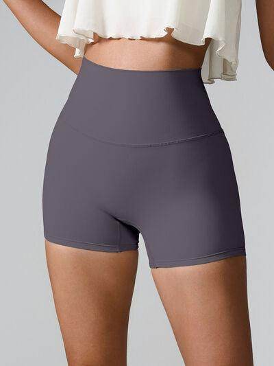 High Waist Active Shorts with Pockets for Women - Selvanelle