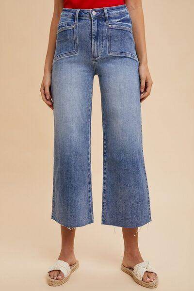 Annie Wear High Rise Wide Leg Jeans for Stylish Comfort - Selvanelle