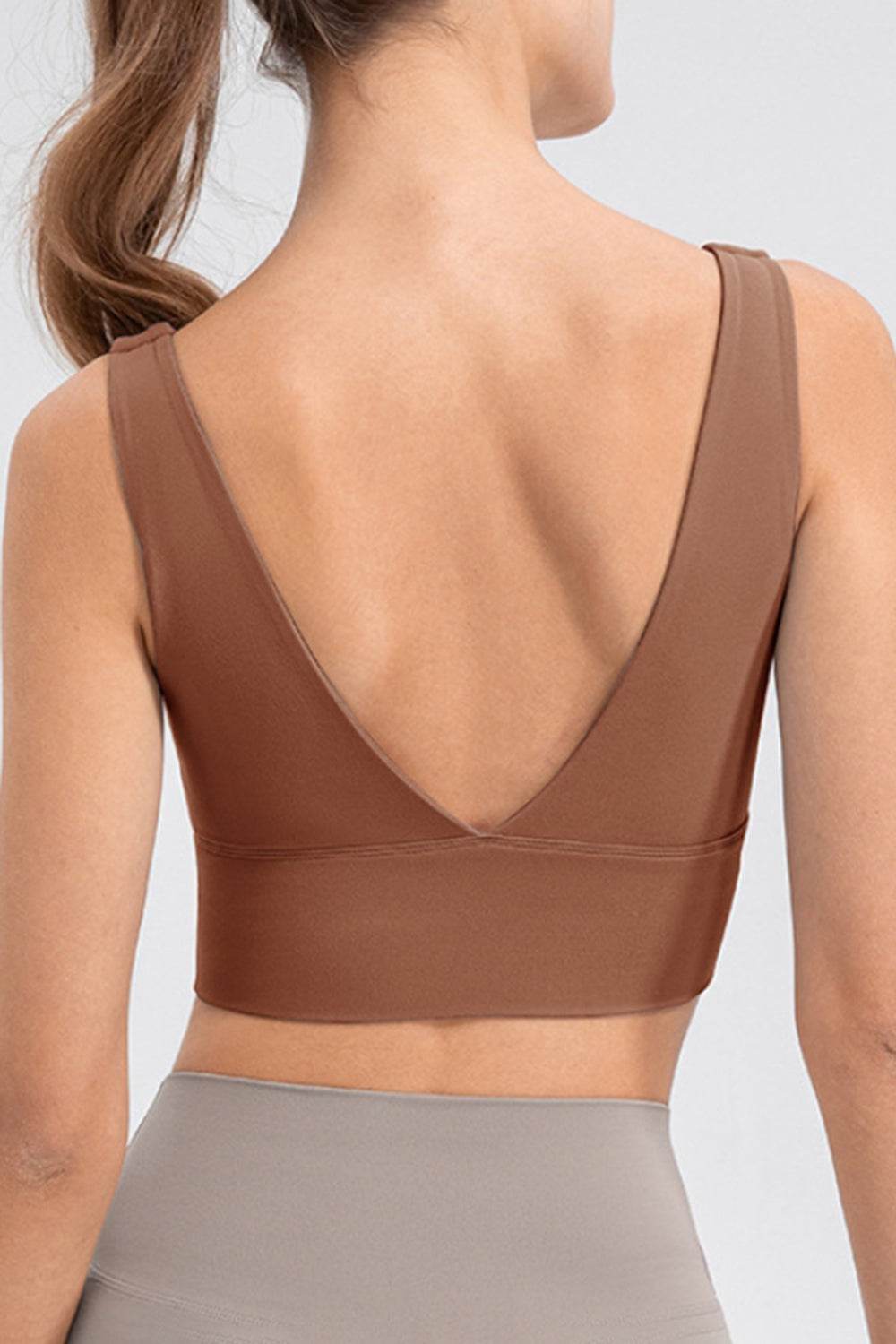 Scoop Neck Wide Strap Active Tank - Selvanelle