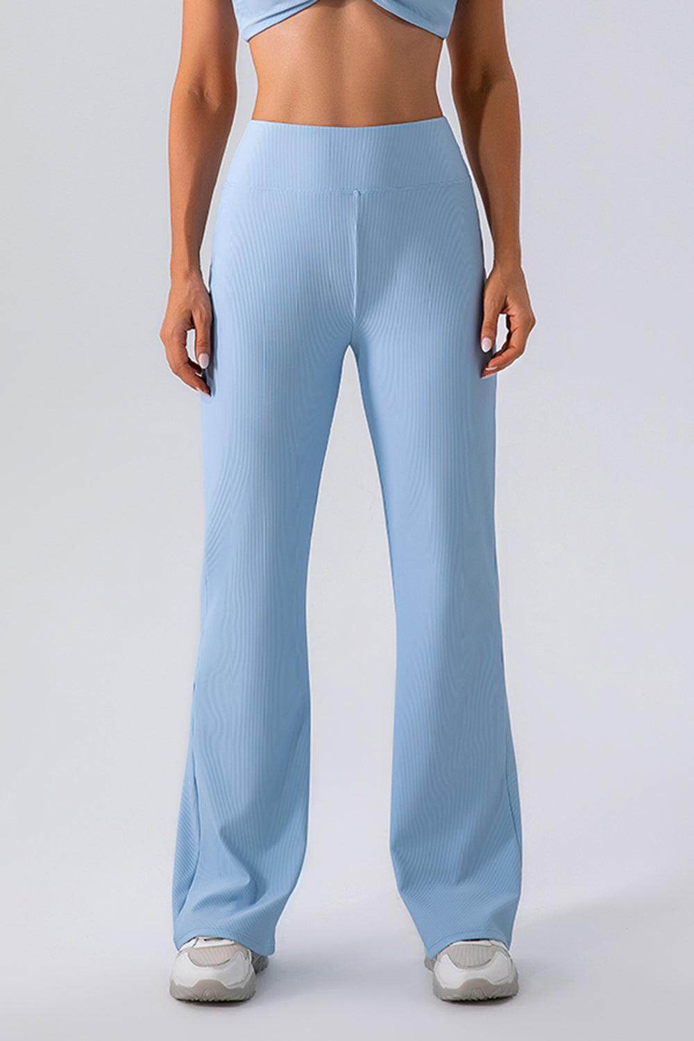 High Waist Straight Active Pants for Comfort and Style - Selvanelle
