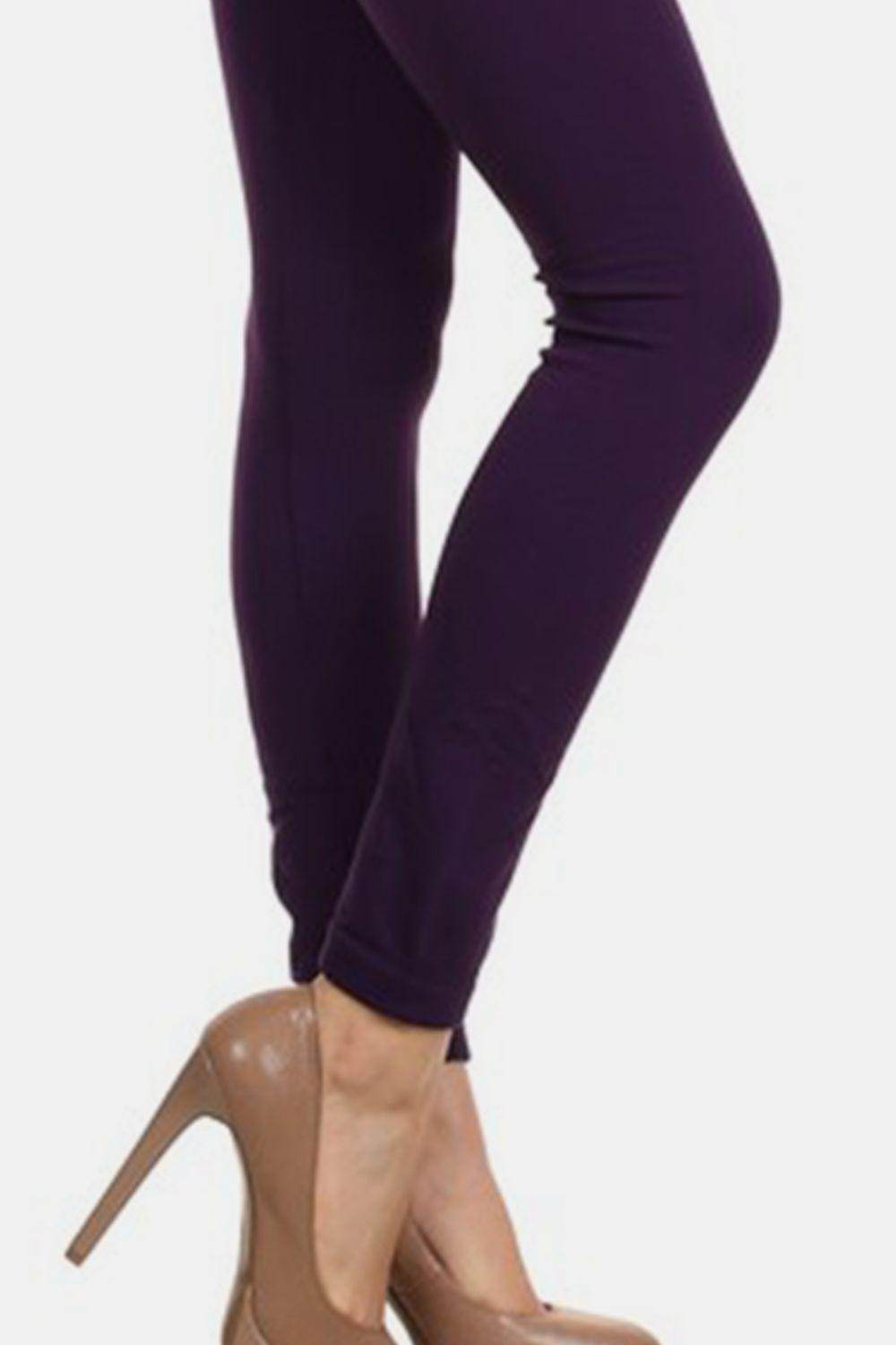 Yelete Seamless High Waist Fleece Leggings for Comfort - Selvanelle