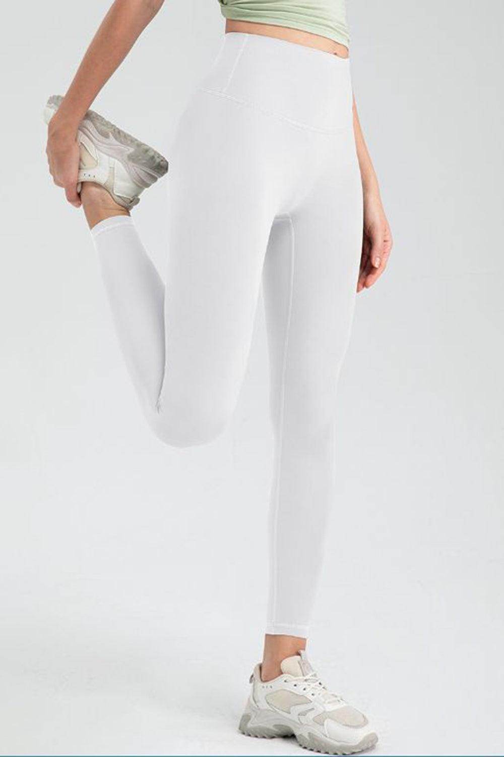 Wide Waistband High Waist Sport Leggings for Active Comfort - Selvanelle
