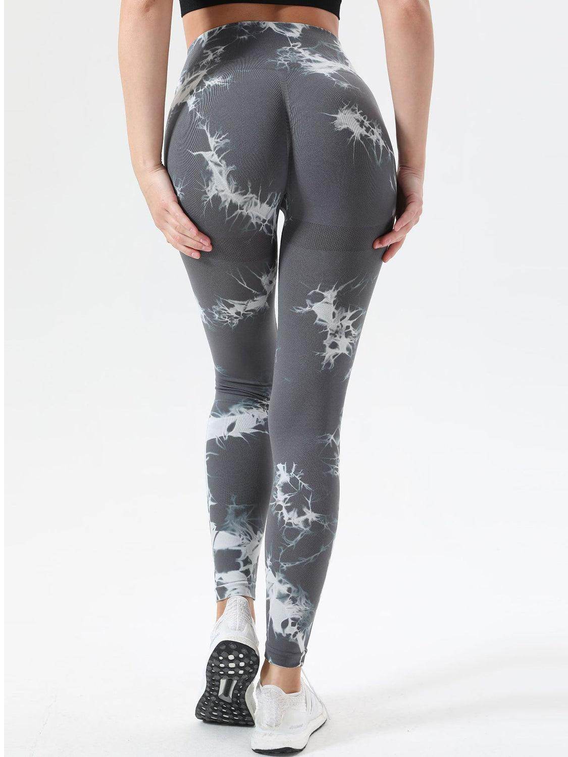 Tie-Dye High Waist Active Leggings for Comfort and Style - Selvanelle