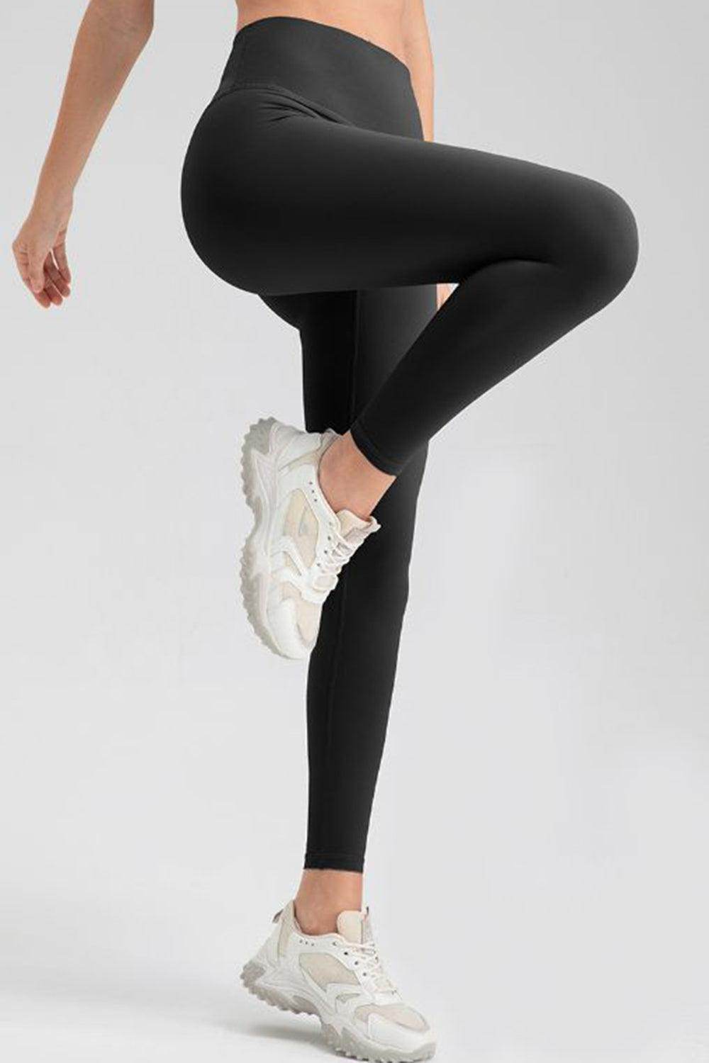 Wide Waistband Sport Leggings for Active Lifestyle Comfort - Selvanelle