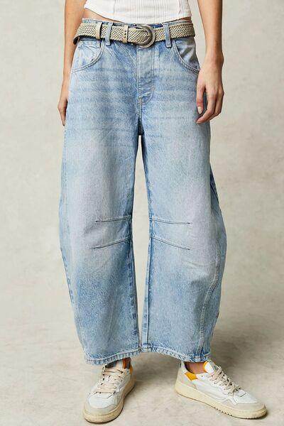 Stylish Wide Leg Jeans with Pockets for Every Occasion - Selvanelle
