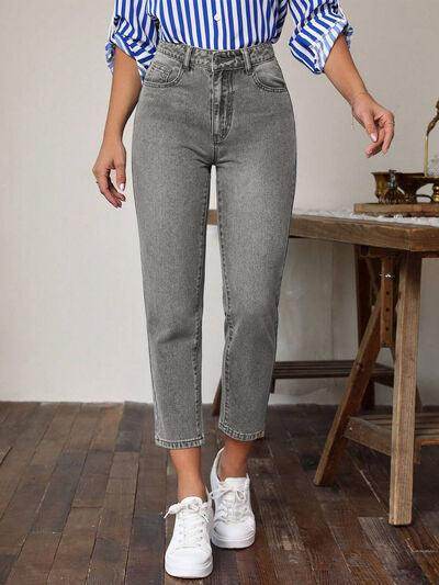 High Waist Jeans with Pockets for Women Stylish Fit - Selvanelle
