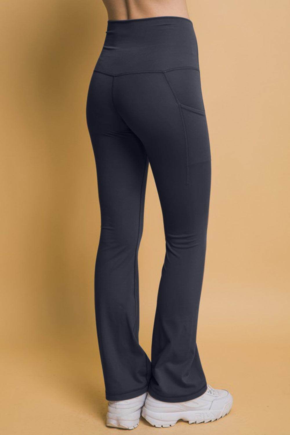 Love Tree High Waist Flare Active Leggings with Pockets - Selvanelle