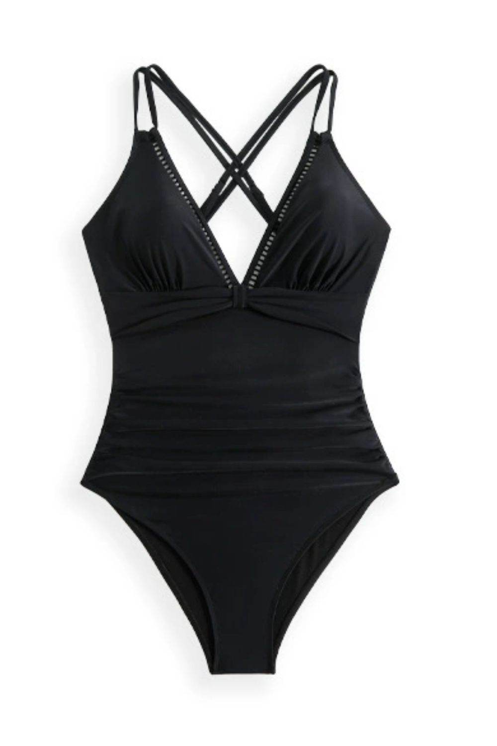 Double Spaghetti Strap One-Piece Swimwear - Selvanelle