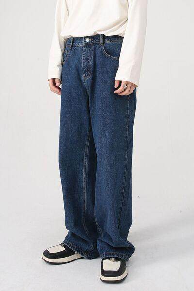 Baggy Jeans with Pockets for Comfortable Everyday Style - Selvanelle