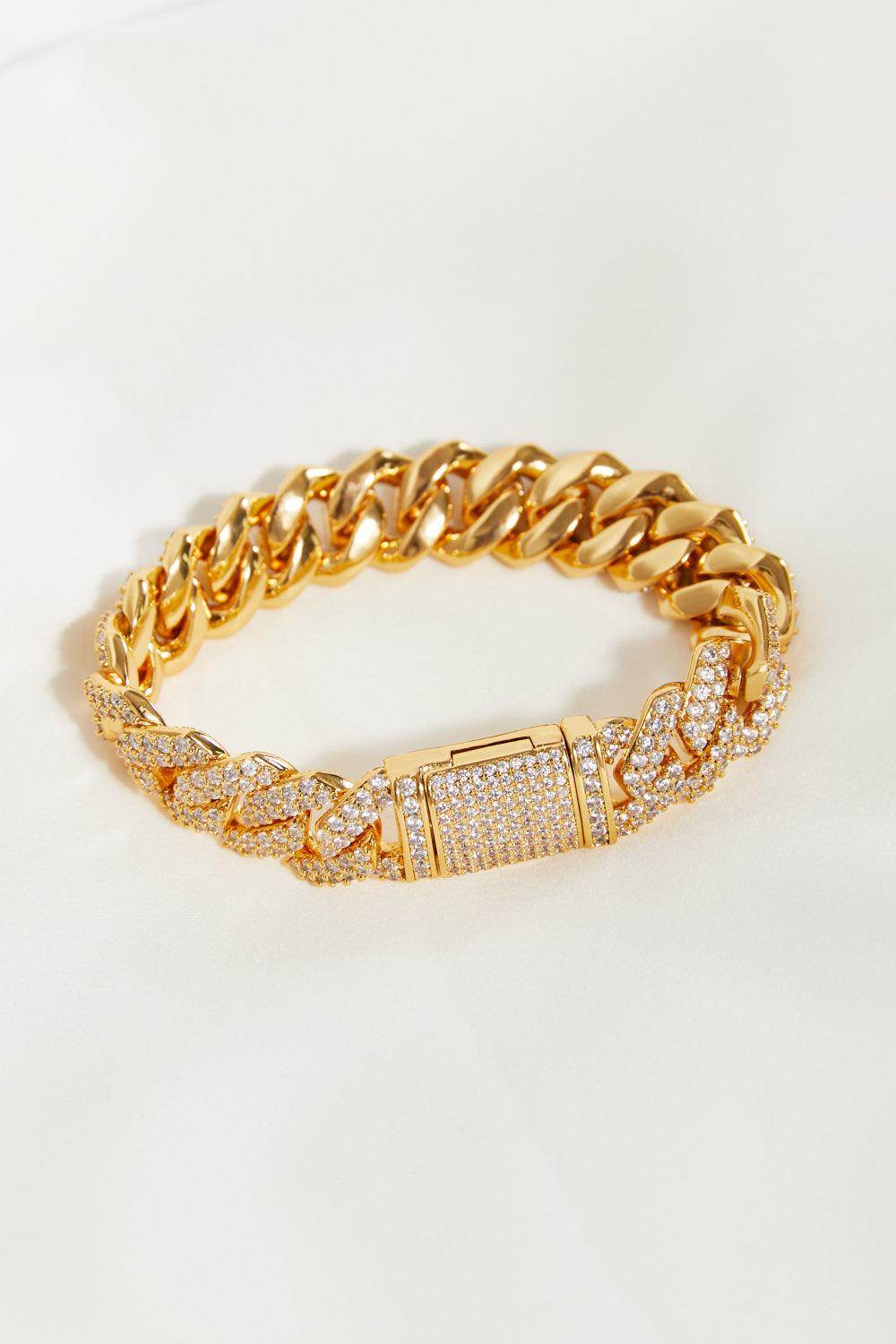 Alloy Inlaid Zircon Bracelet for Elegant Fashion Style - Selvanelle