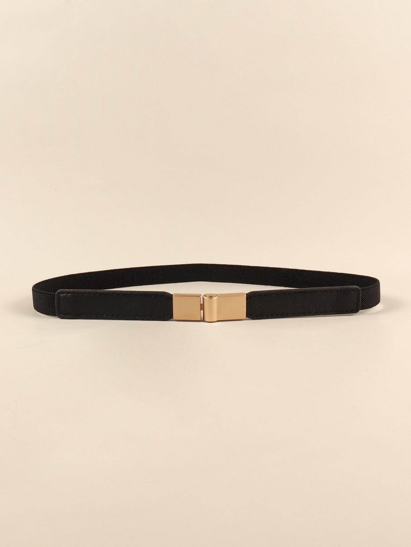 PU Elastic Skinny Belt for Women Adjustable Fashion Accessory - Selvanelle
