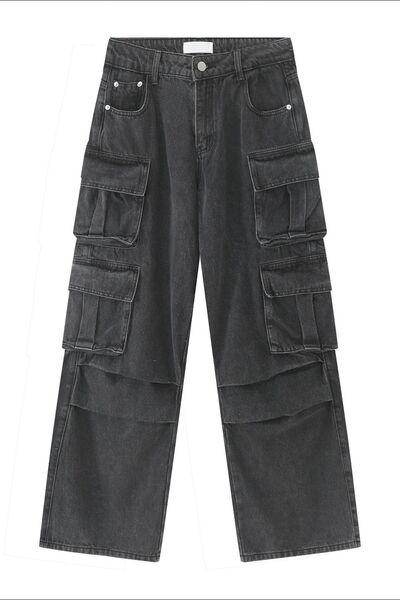 Jeans With Cargo Pockets for Style and Comfort - Selvanelle