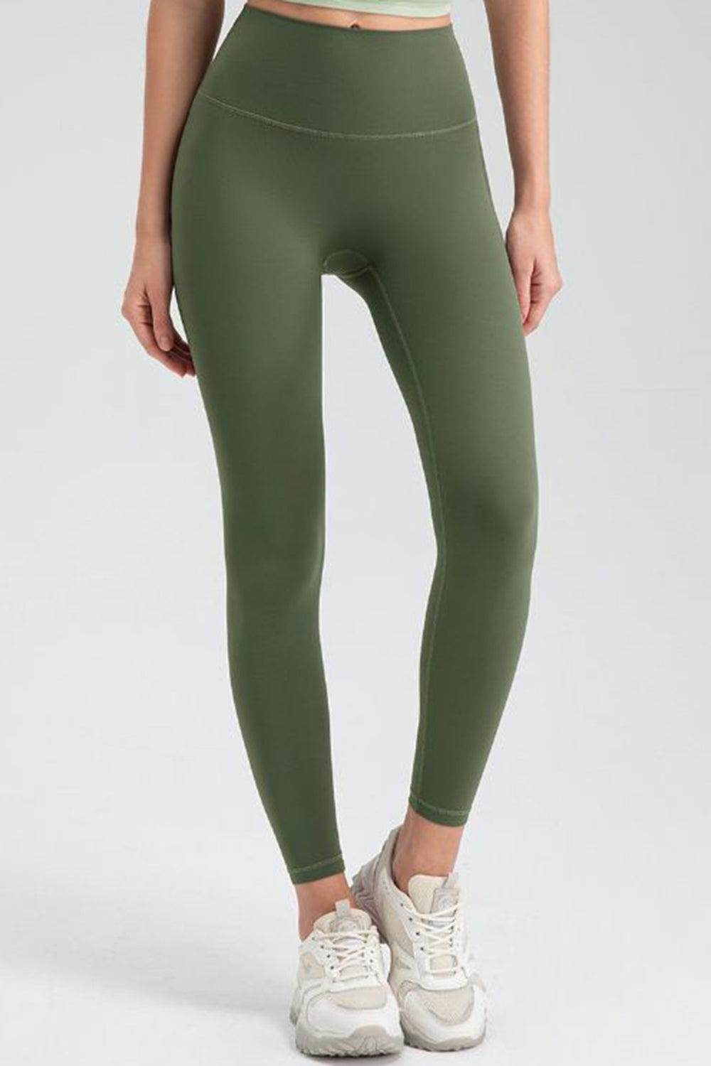 Wide Waistband High Waist Sport Leggings for Active Comfort - Selvanelle