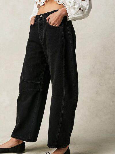 Wide Leg Jeans with Pockets for Effortless Style - Selvanelle