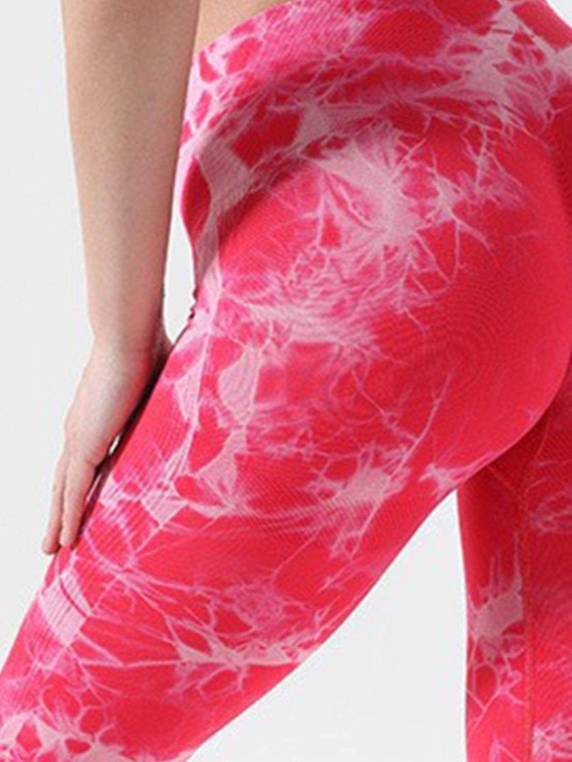 Tie-Dye High Waist Active Leggings for Comfort and Style - Selvanelle