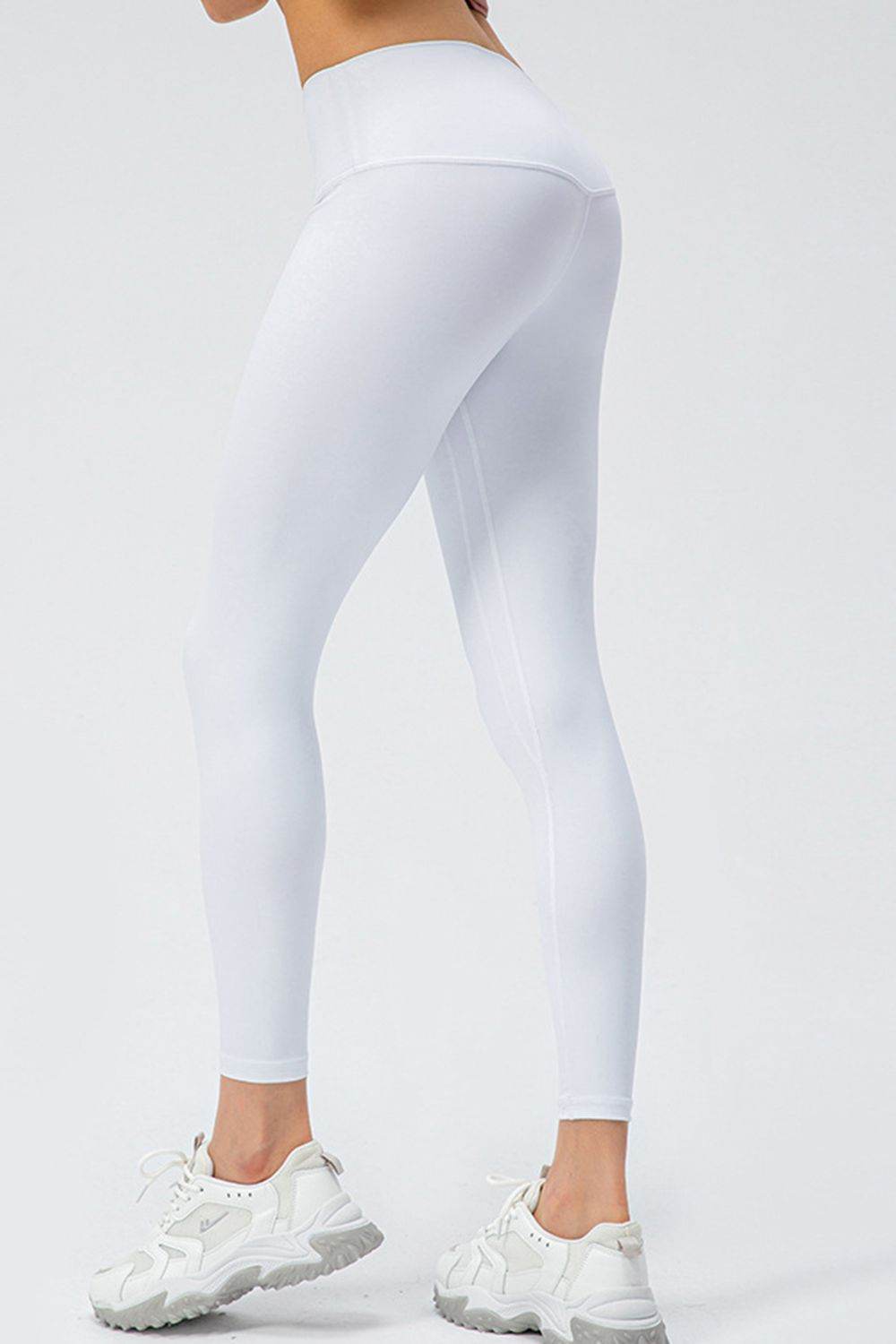 Wide Waistband Slim Fit Active Leggings - Selvanelle
