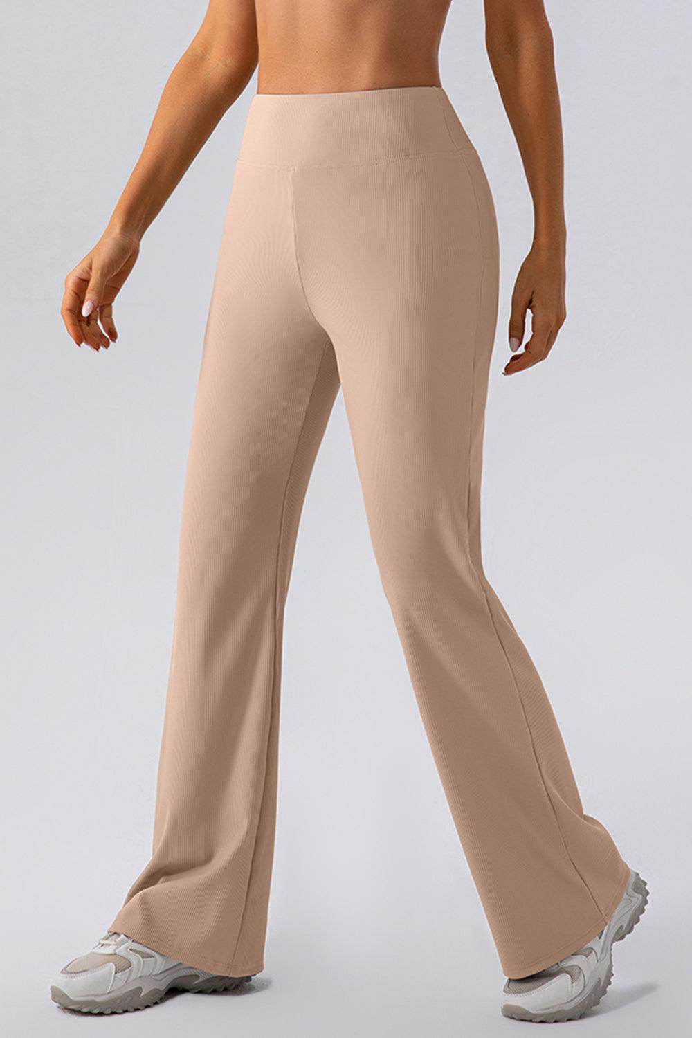 High Waist Straight Active Pants for Comfort and Style - Selvanelle