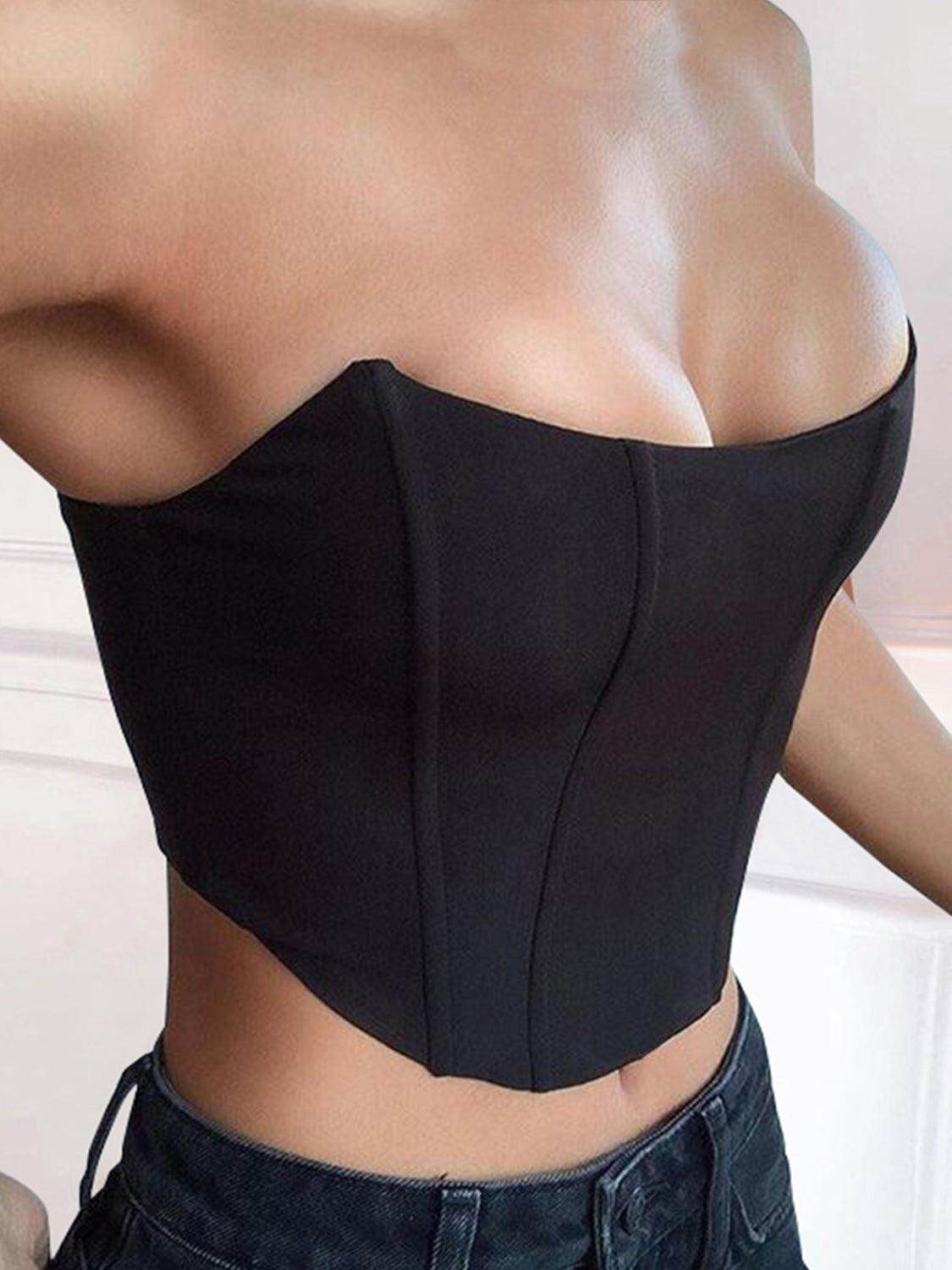 Stylish Tube Cropped Top for Effortless Summer Fashion - Selvanelle