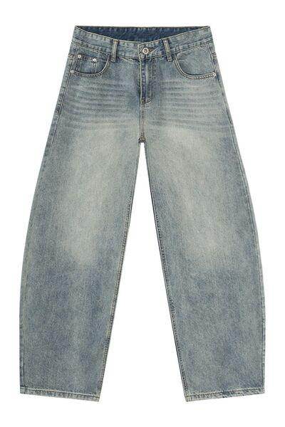 Wide Leg Jeans with Pockets for Comfortable Everyday Style - Selvanelle