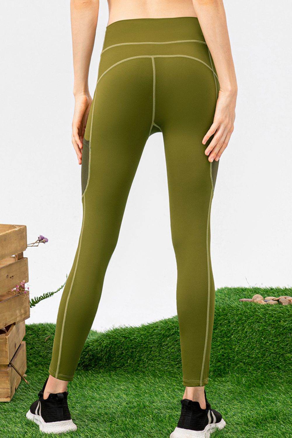 High Waist Slim Fit Long Sports Pants - Selvanelle