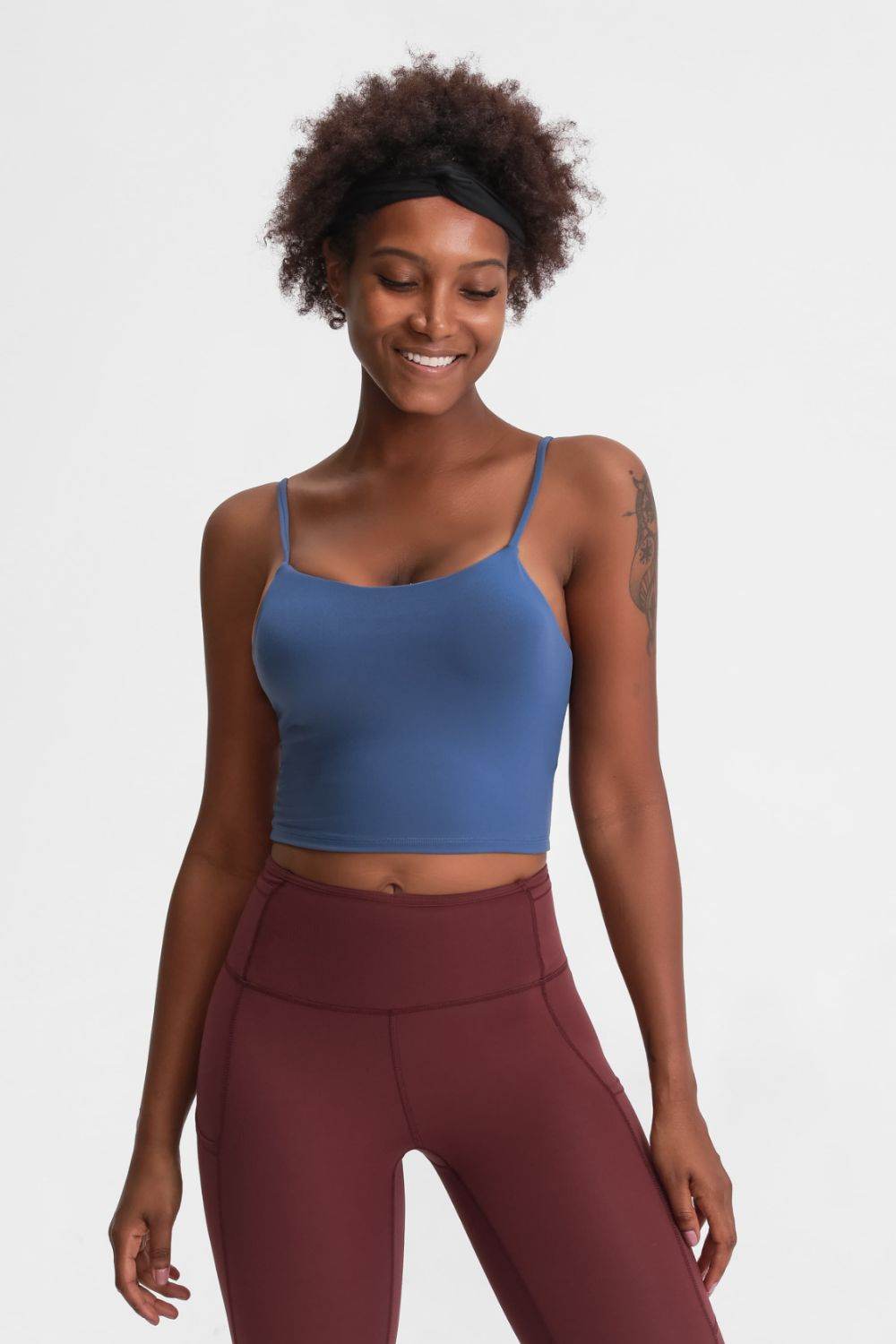 Millennia Feel Like Skin Scoop Neck Sports Cami - Selvanelle