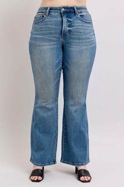 Judy Blue MR Tummy Control Vintage Wash Jeans for Women - Selvanelle