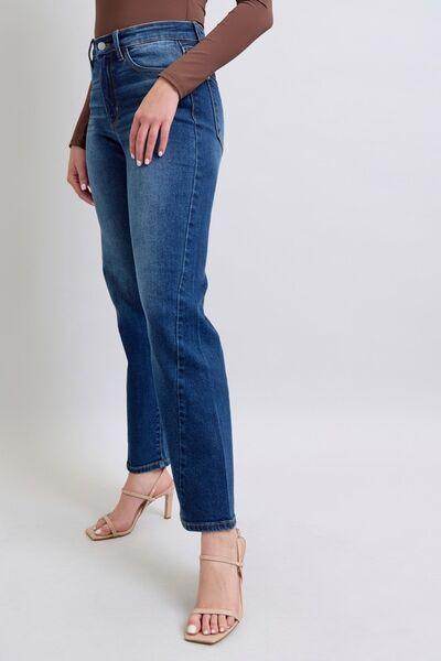 Judy Blue Full Size Side Seam Detail Straight Jeans - Selvanelle
