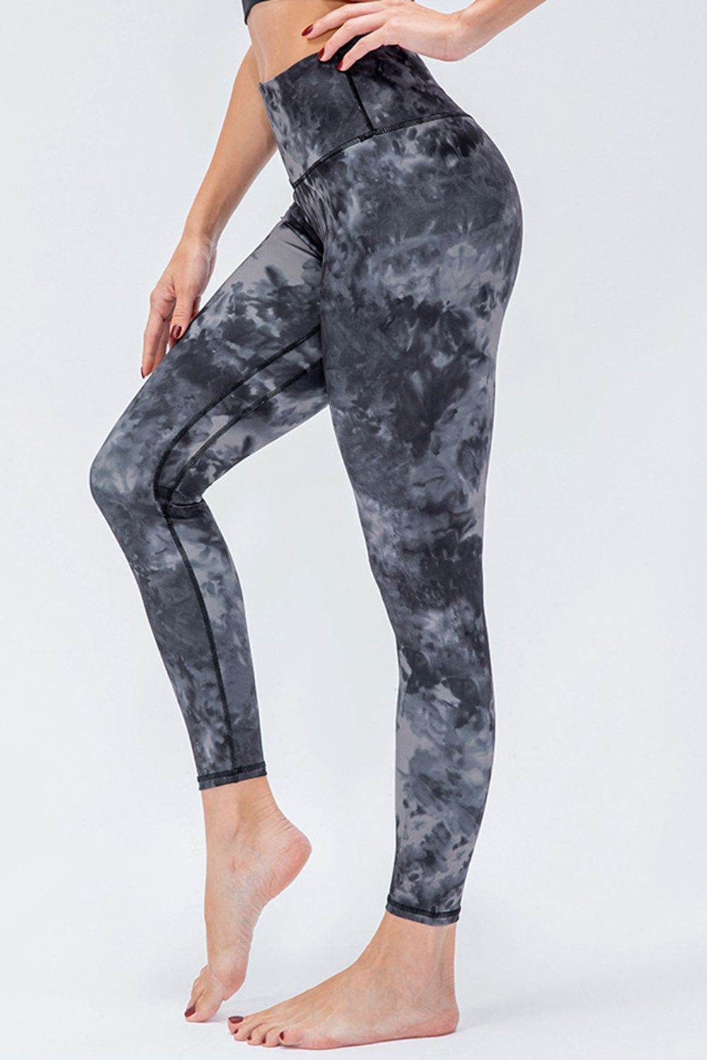 Wide Waistband Slim Fit Active Leggings - Selvanelle