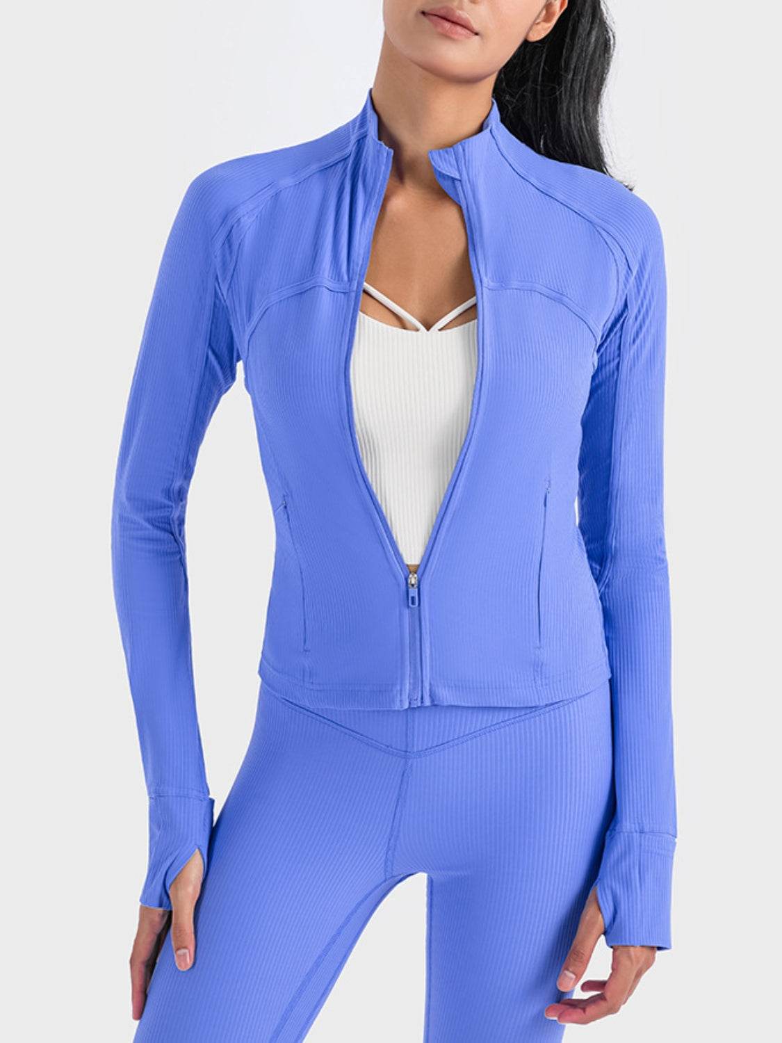 Millennia Zip-Up Long Sleeve Sports Jacket - Selvanelle