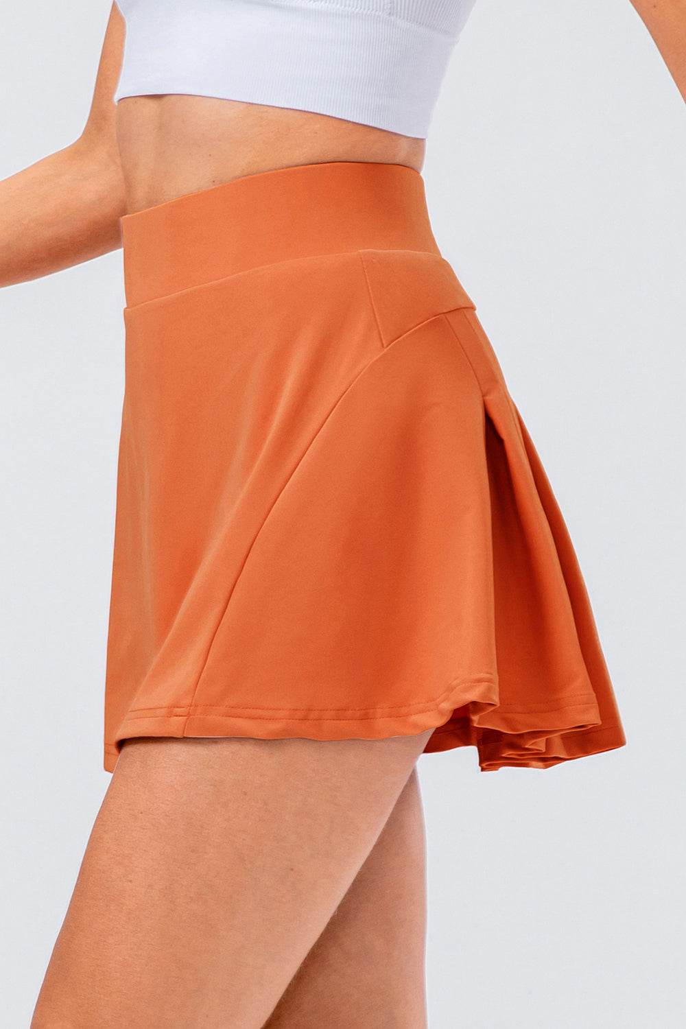 High Waist Pleated Active Skirt - Selvanelle