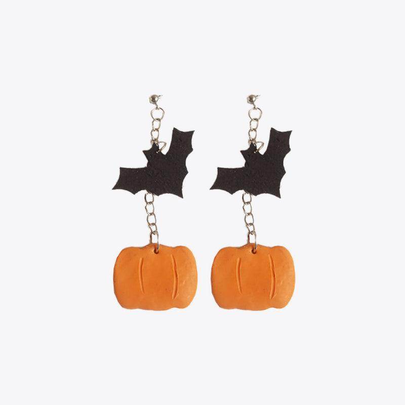 Halloween Theme Dangle Earrings in Gothic Style Design - Selvanelle